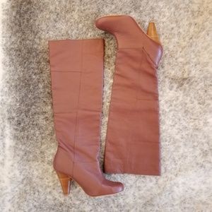 Heeled Leather Boots